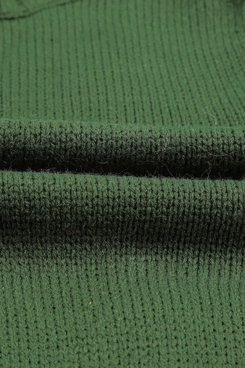 Front Pockets Buttons Textured Cardigan